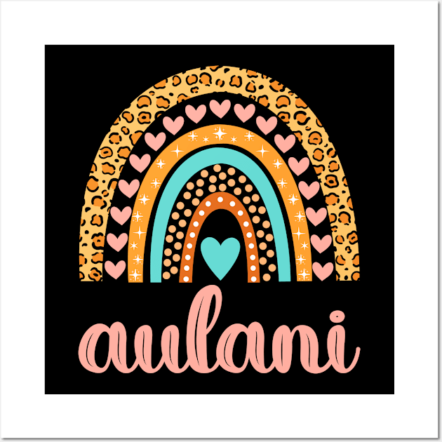 Aulani Name Aulani Birthday Wall Art by CreativeShirt